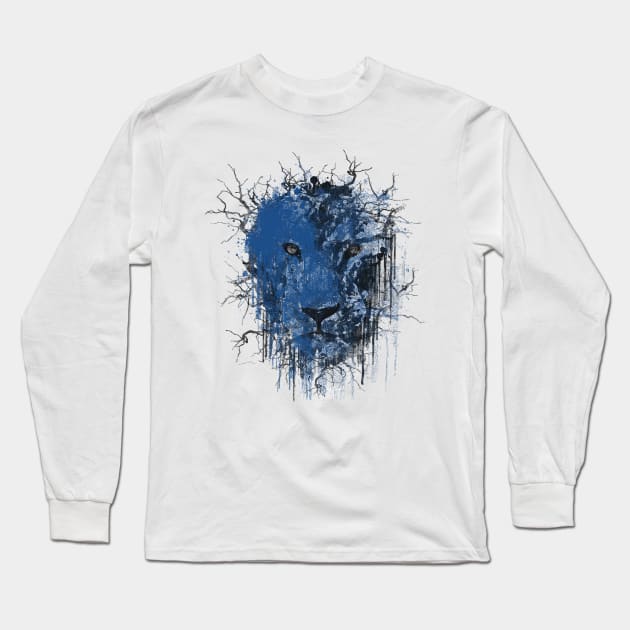 Fusion Blue Long Sleeve T-Shirt by bulografik